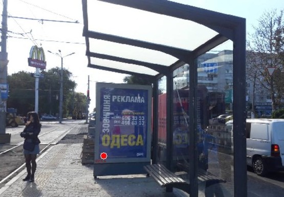 Фото рекламной плоскости по адресу 5-я ст.Б. Фонтана - Адмиральский пр. (остановка)