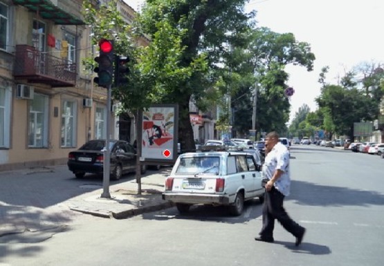 Фото рекламной плоскости по адресу Б. Арнаутская ул., 41 - Ришельевская ул.