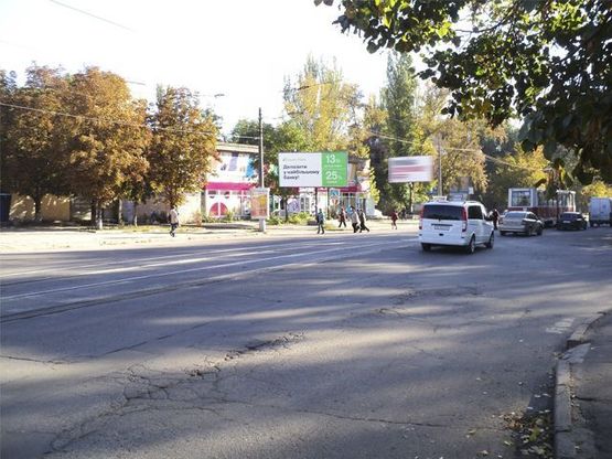 Фото рекламної площини за адресою Соборности ул., 51 - Стрельникова  ул.(ТЦ "Восход", ТЦ "ProStor"), дв-е к кольцу Косиора