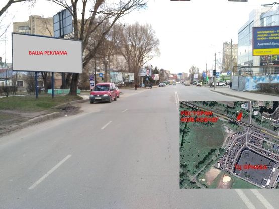 Фото рекламной плоскости по адресу вул. Живова - навпроти ТРЦ "ОРНАВА"