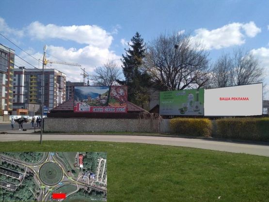 Фото рекламной плоскости по адресу Збаразьке кільце - АЗС "ОККО" зправа