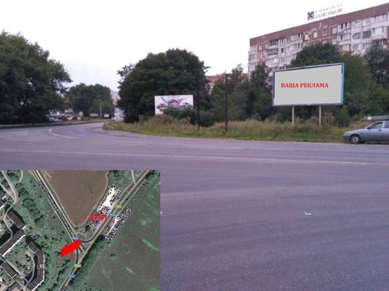 Фото рекламной плоскости по адресу вул. П. Морозенка - вул. 15 Квітня (зправа)
