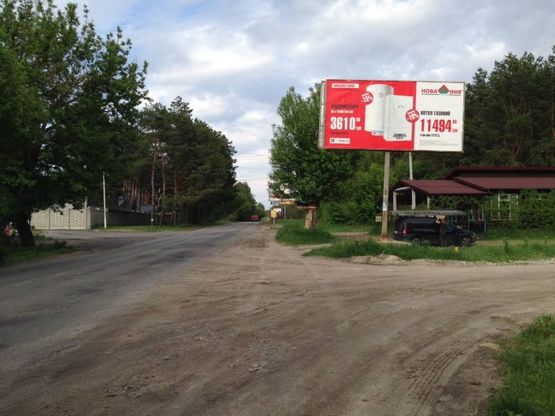 Фото рекламной плоскости по адресу с.Зазим'я, вул.Лісова, навпроти АЗС Маркет