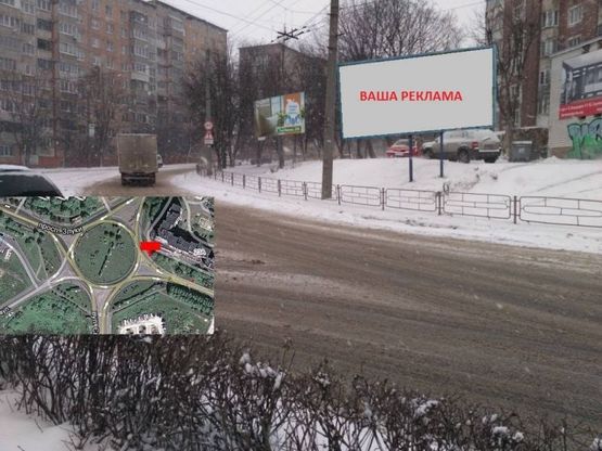 Фото рекламной плоскости по адресу кільце вул. Злуки - вул. Тарнавського (зправа)