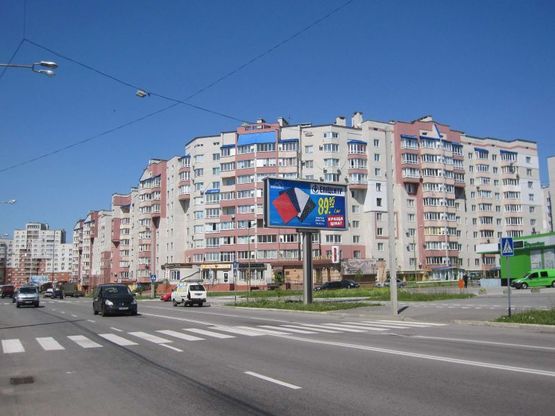 Фото рекламной плоскости по адресу вул. Зодчих - бул. Свободи