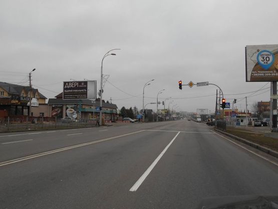 Фото рекламной плоскости по адресу м. Бровари, вул. Київська, 89