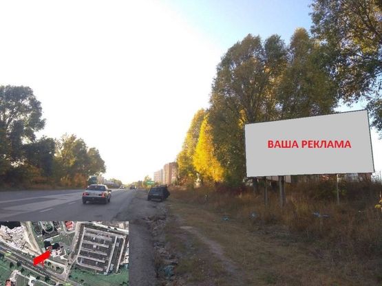 Фото рекламної площини за адресою вул. С. Будного - поворот с. Петрики на спуску