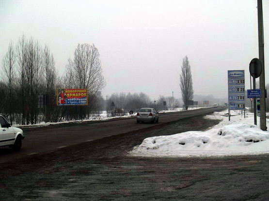 Фото рекламной плоскости по адресу Ковель (виїзд на трасу Львів - Ковель - Ягодин - Луцьк)