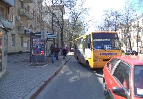 Фото рекламної площини за адресою Преображенская ул., 20 - Щепкина ул., остановка