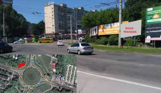 Фото рекламної площини за адресою вул. С. Бандери - Збаразьке Кільце (зправа)