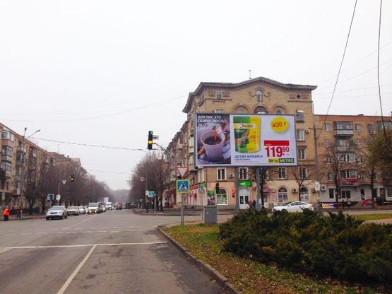 Фото рекламной плоскости по адресу Калнышевского ул., 15б - Украинская ул., дв-е к Освобождения пл.