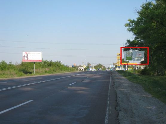 Фото рекламной плоскости по адресу Траса Е40, вул. Київський Шлях, 1, в'їзд в м.Бориспіль зі сторони Харкова