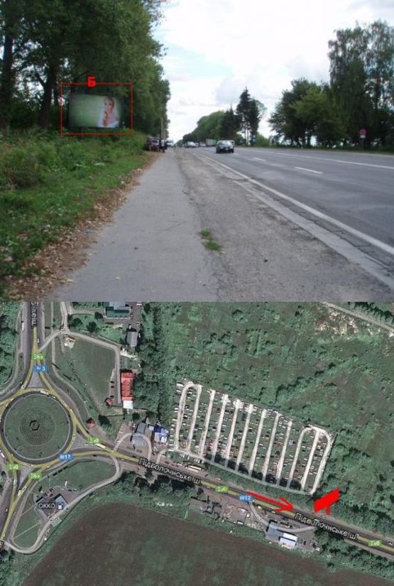 Фото рекламної площини за адресою Хмельницька траса 18  Б (з міста) на Підволочиськ