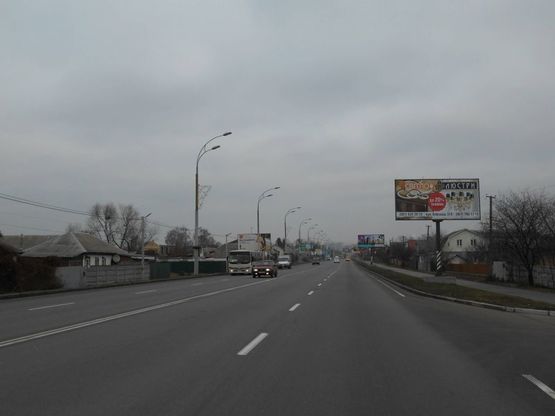 Фото рекламной плоскости по адресу м. Бровари, вул. Київська, 108