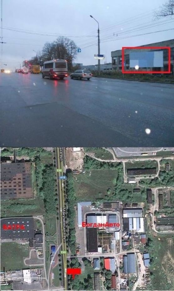 Фото рекламной плоскости по адресу вул. Микулинецька - Богдан-АВТО - ВАТРА А