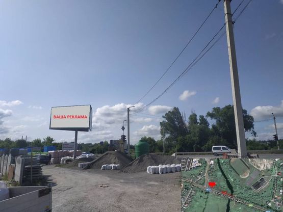 Фото рекламной плоскости по адресу вул. Будного - поворот на центральний ринок (зправа)