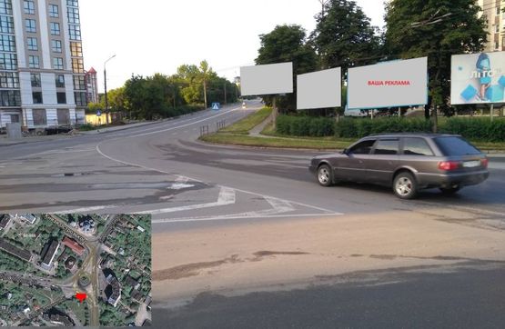 Фото рекламной плоскости по адресу вул. Живова - поворот на вул. Микулинецька 2-й