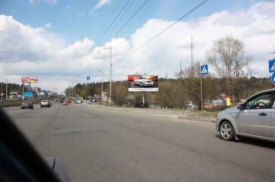 Фото рекламної площини за адресою Окружная дорога, крупная транспортная развязка, на перекрестке Окружной дороги и ул., Победы, в сторону пр-т., Победы