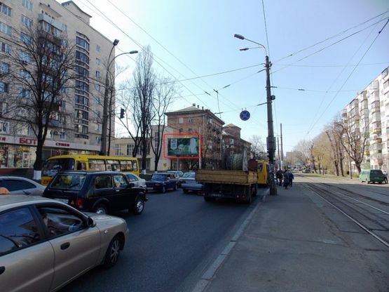 Фото рекламної площини за адресою Кириловская (Фрунзе),ул. 117 от Московского пр-т.