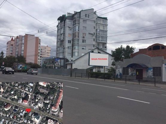 Фото рекламної площини за адресою вул.С.Бандери- навпроти супермаркету КИЇВ