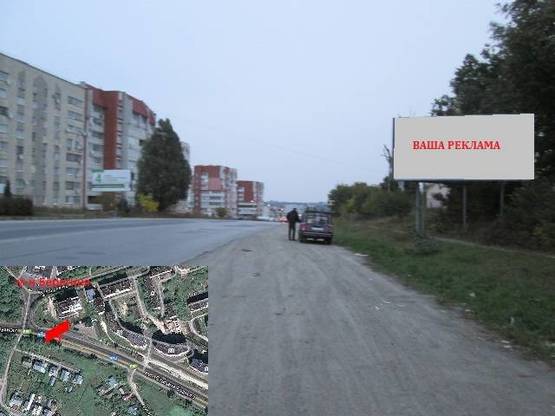 Фото рекламной плоскости по адресу вул. С. Будного - поворот с. Петрики на підйомі