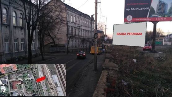 Фото рекламної площини за адресою вул. Б. Хмельницького - поворот на вул. Качали