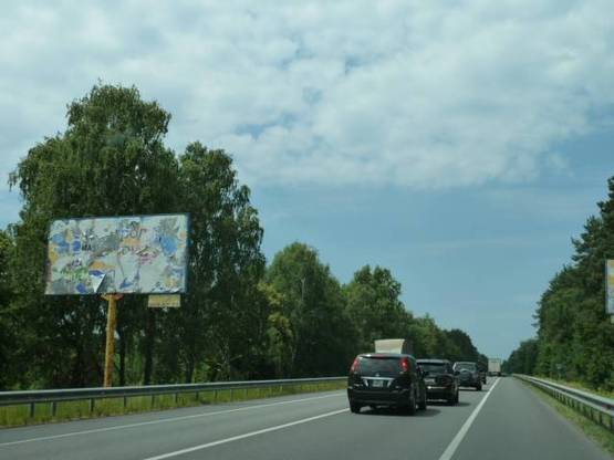Фото рекламної площини за адресою трасса Киев-Ковель-Ягодин_км 33+900_левый // из Киева