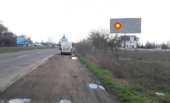 Фото рекламной плоскости по адресу Одесское шоссе - Въезд в город, под 90 град., стА