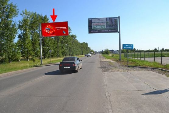 Фото рекламної площини за адресою ул. Леся Сердюка -окружная дорога -флажок №2 въезд в город со ст пос. Циркуны
