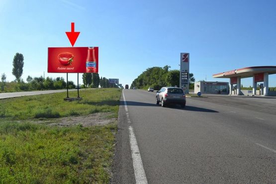 Фото рекламной плоскости по адресу Московский пр-т - Ростовская трасса -АЗС Аэлита-въезд в город