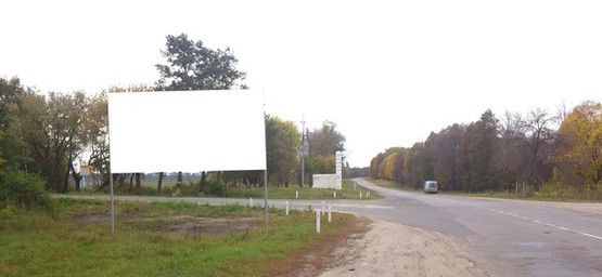 Фото рекламної площини за адресою Выезд из города в направлении г. Сумы