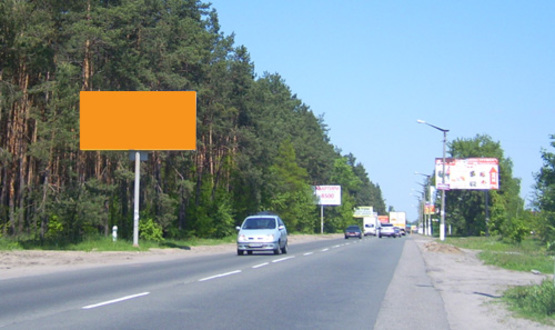 Фото рекламной плоскости по адресу пгт. Гостомель, ул. Ленина (на Гостомель)