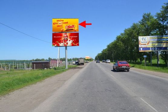 Фото рекламної площини за адресою ул. Леся Сердюка -окружная дорога-1- выезд из города в ст пос. Циркуны-верх