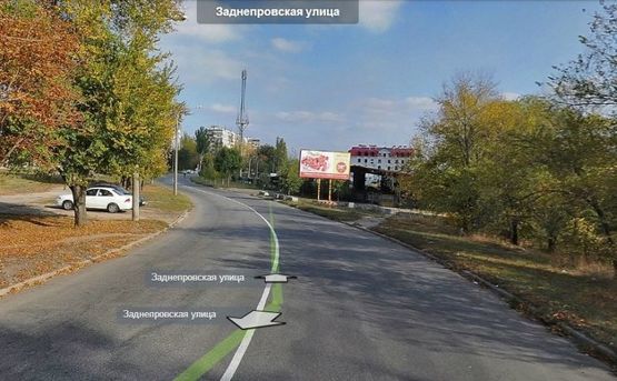 Фото рекламной плоскости по адресу Заднепровская - ЖД переезд