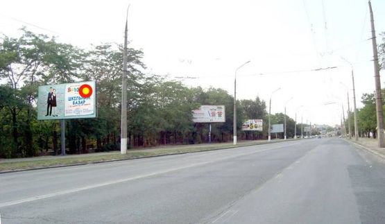 Фото рекламной плоскости по адресу Херсонское шоссе-Зоопарк, под 90 град., стБ