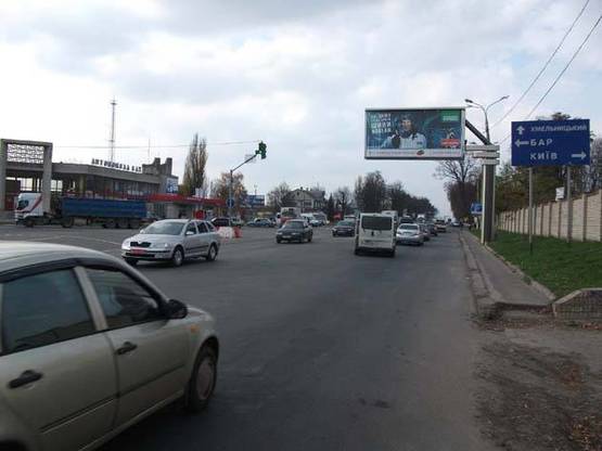 Фото рекламной плоскости по адресу Хмельницкое шоссе - Барское шоссе