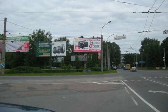 Фото рекламной плоскости по адресу Злуки просп. - Збаразька вул. (в центр)