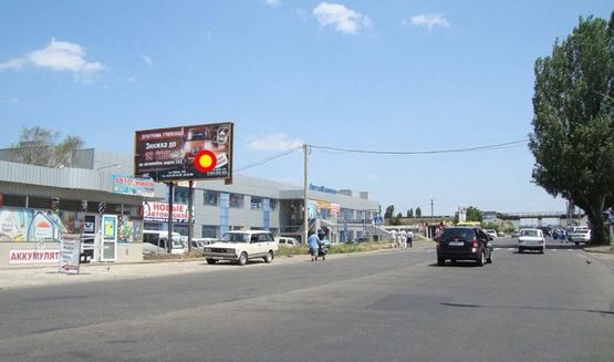Фото рекламной плоскости по адресу ул.Троицкая- ост."Аворынок", Выезд из города на Днепропетровск, стБ