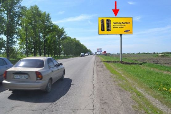 Фото рекламної площини за адресою ул. Леся Сердюка -окружная дорога-5- въезд в город со ст пос. Циркуны