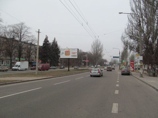 Фото рекламной плоскости по адресу Космическая-Восточная (в город)
