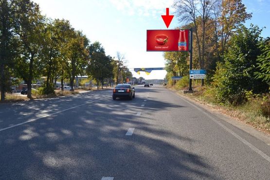 Фото рекламной плоскости по адресу Белгородское шоссе-пост ГАИ-въезд в город