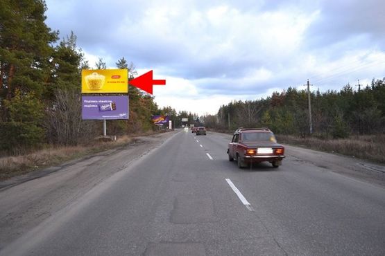 Фото рекламної площини за адресою пос. Васищево- в р-не ул Промышленная-возле АЗС ОВИС - в ст. Змиева -верх