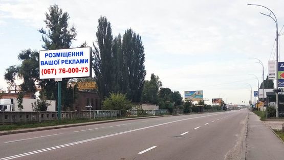 Фото рекламної площини за адресою Ул. Набережная, за 40 м. до Поворота на Деревянный рынок