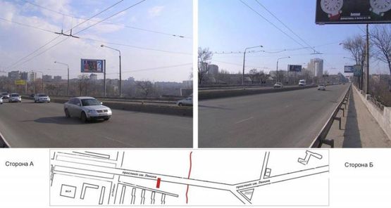 Фото рекламной плоскости по адресу пр.Ленина-Победы