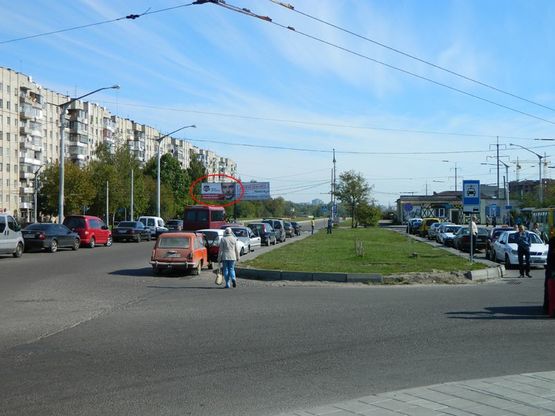 Фото рекламной плоскости по адресу Стрийська (гол. Автовокзал) дорога до Арени Львів ( лівий)
