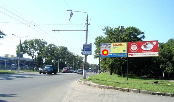 Фото рекламной плоскости по адресу пр.Героев Украины -ост."Плавбассейн",ст.А, Левый