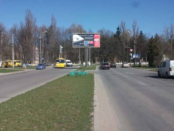 Фото рекламной плоскости по адресу пр. Юности - ул. Хм.шоссе (разд) к Хм. Шоссе