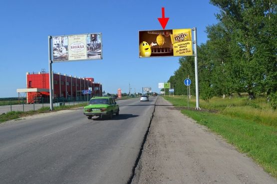 Фото рекламної площини за адресою ул. Леся Сердюка -окружная дорога-флажок №2 выезд из города в ст пос. Циркуны