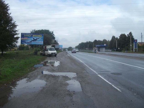 Фото рекламной плоскости по адресу Хмельницкое шоссе (поворот на Эпицентр)
