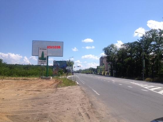 Фото рекламной плоскости по адресу Святопетрівське, ул.Белогородская, напротив  Петровского Квартала